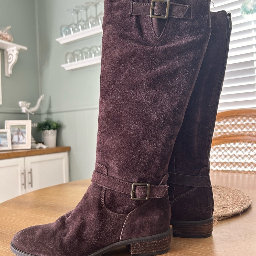 Sam Edelman Suede Riding Boots - Picture 2 of 7